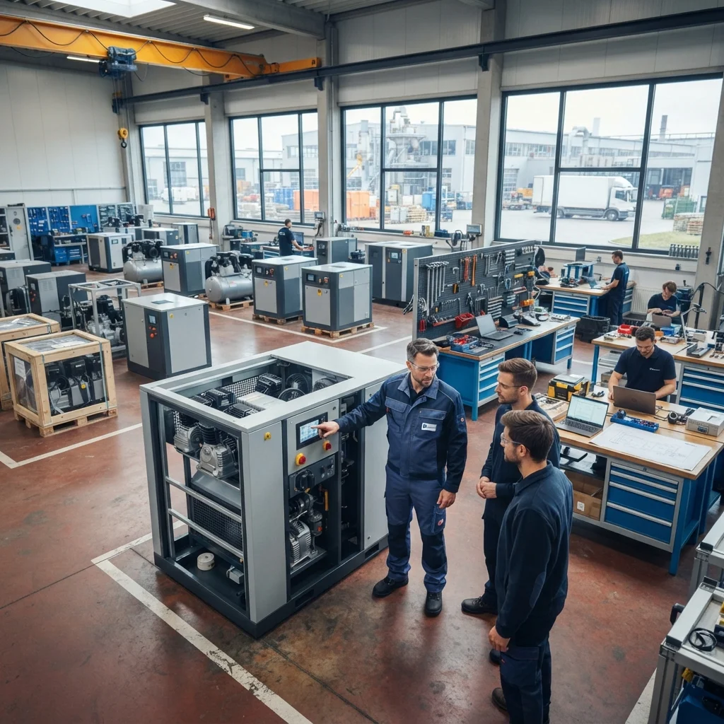 Compressed air system maintenance by Aerolith Pneumatics Nepal
