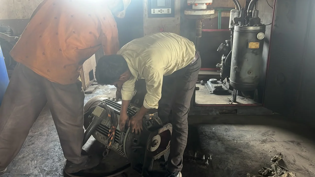 Compressor Motor Replacement Service | Industrial Air Compressor Motor Repair Nepal
